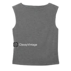 Vintage Christian Francis Roth size 1X grey sweater tank top. Classic closet sta